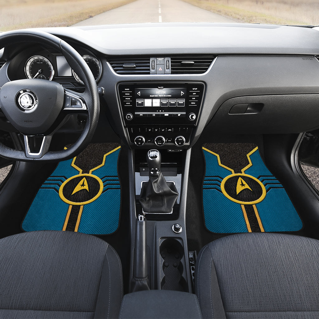 Star Trek Logo Car Floor Mats Custom For Fans Blue Version 210302
