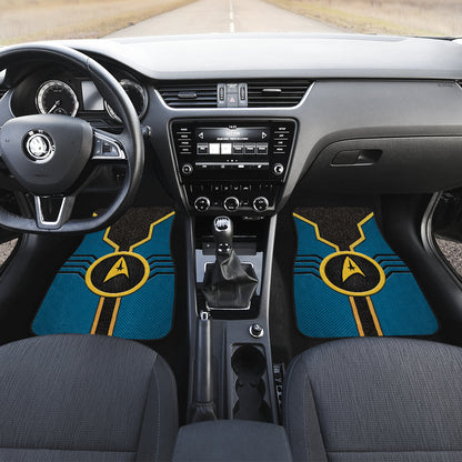 Star Trek Logo Car Floor Mats Custom For Fans Blue Version 210302