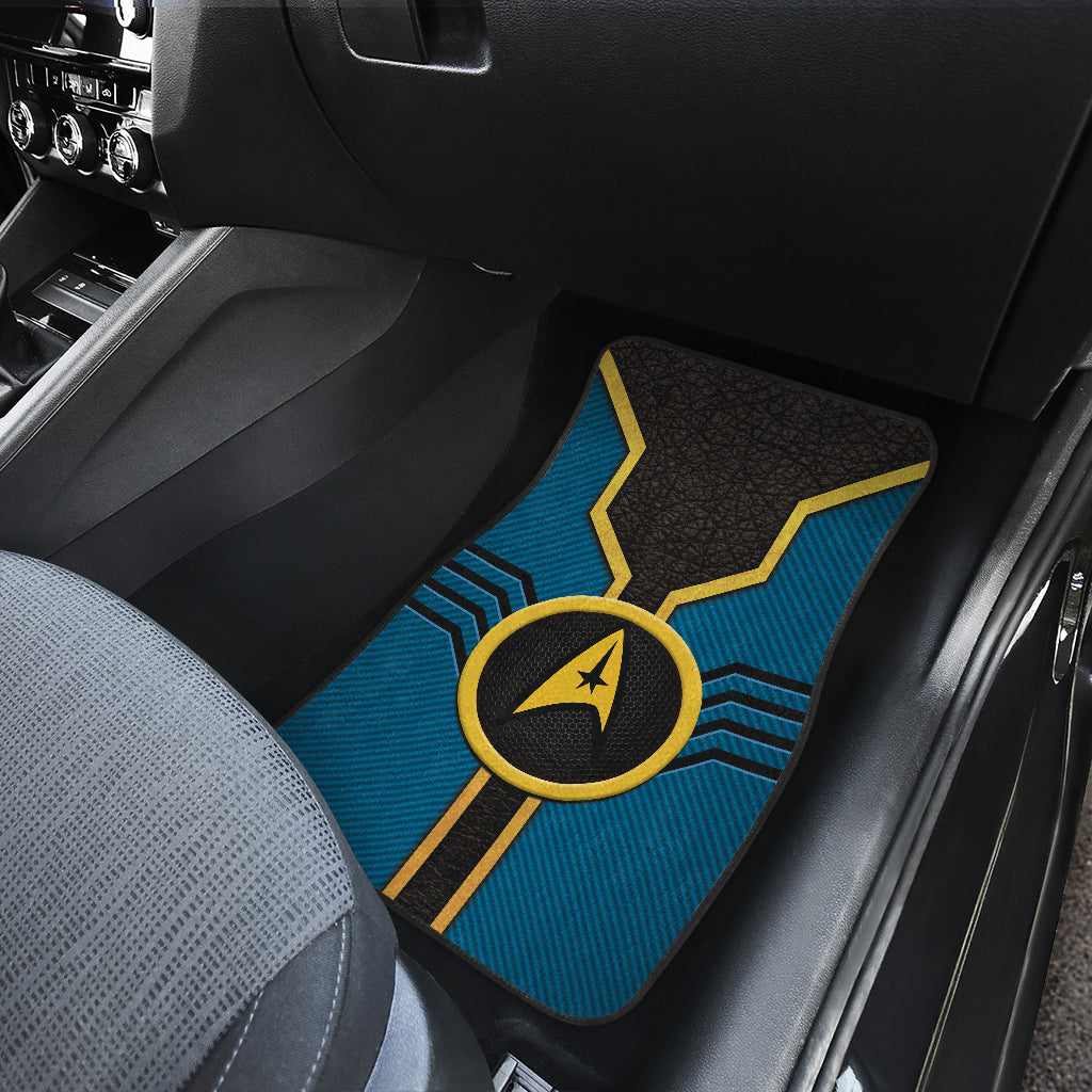 Star Trek Logo Car Floor Mats Custom For Fans Blue Version 210302