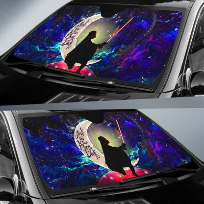 Star War Love You To The Moon Galaxy Car Auto Sunshades