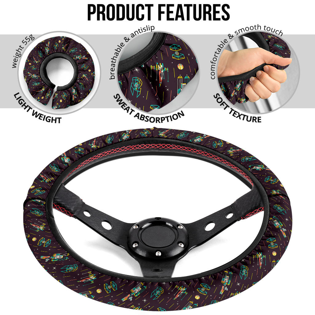 Star Wars Aircraft Premium Car Steering Wheel Cover