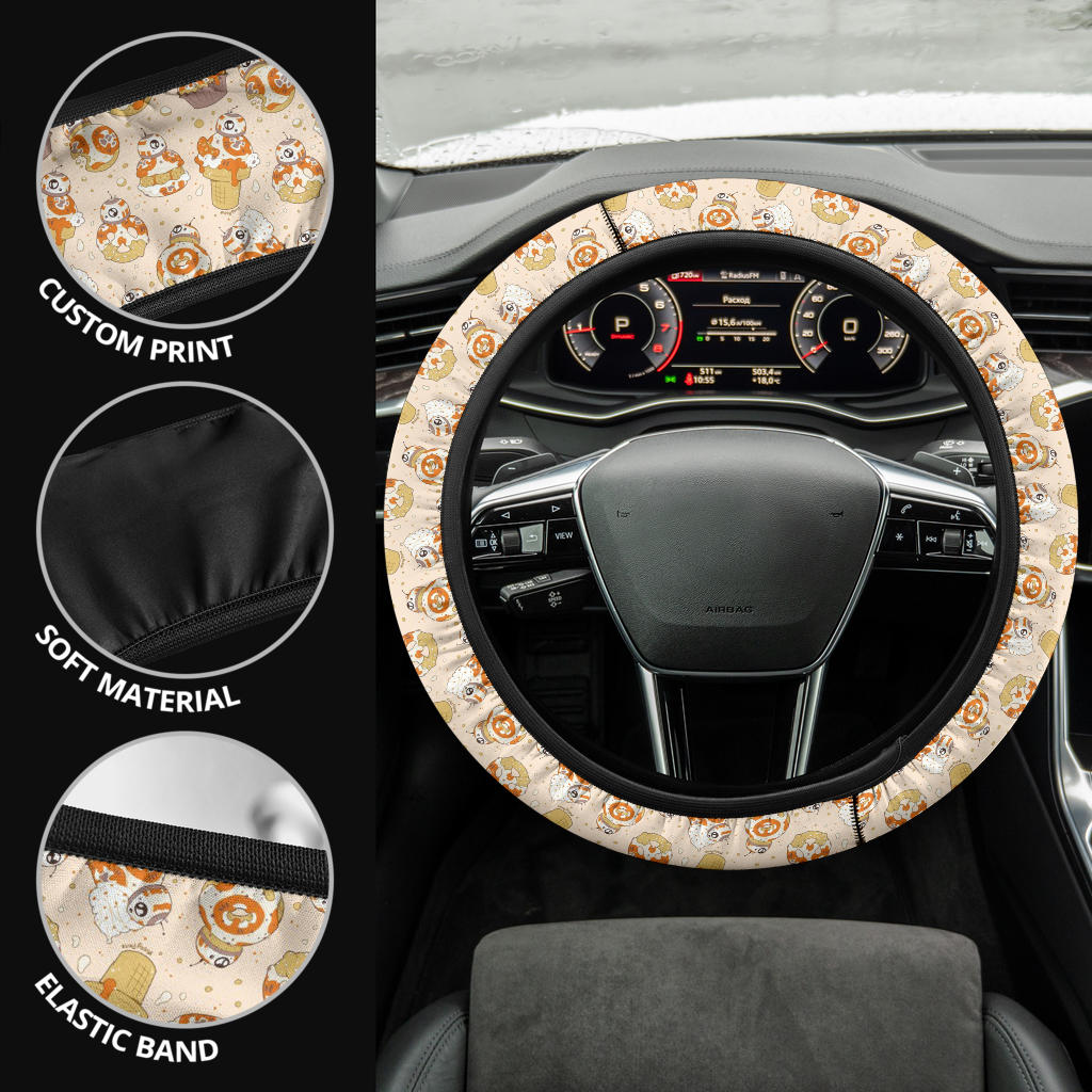 Star Wars BB8 Steering Wheel Cover Premium Car Steering Wheel Cover