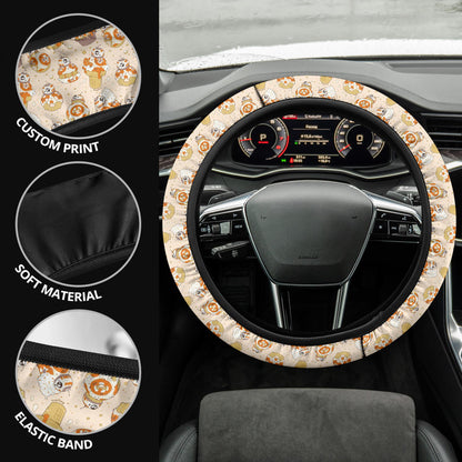 Star Wars BB8 Steering Wheel Cover Premium Car Steering Wheel Cover