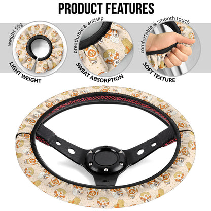Star Wars BB8 Steering Wheel Cover Premium Car Steering Wheel Cover