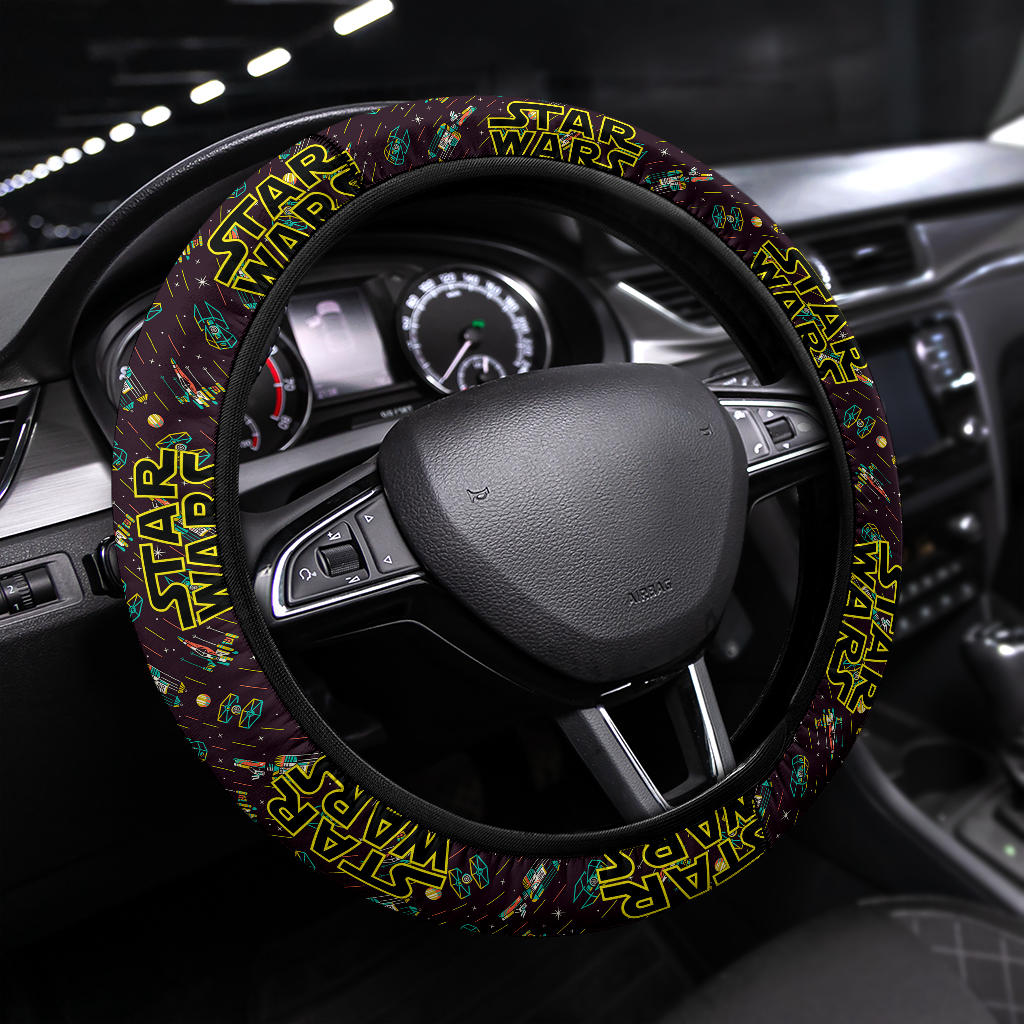 Star Wars Logo Emblem Premium Car Steering Wheel Cover