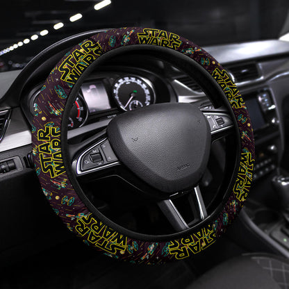 Star Wars Logo Emblem Premium Car Steering Wheel Cover