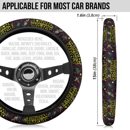 Star Wars Logo Emblem Premium Car Steering Wheel Cover