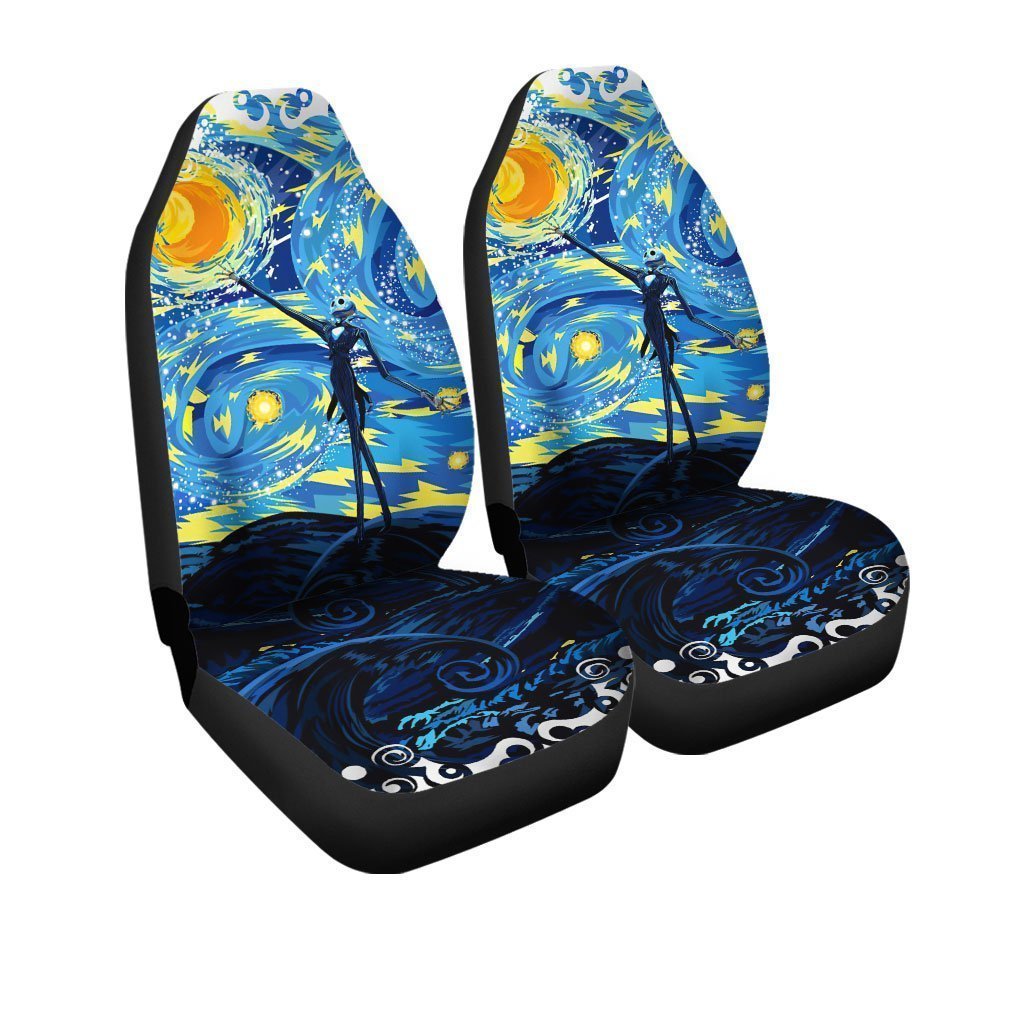 Starry Night Jack Car Seat Covers Custom Car Accessories