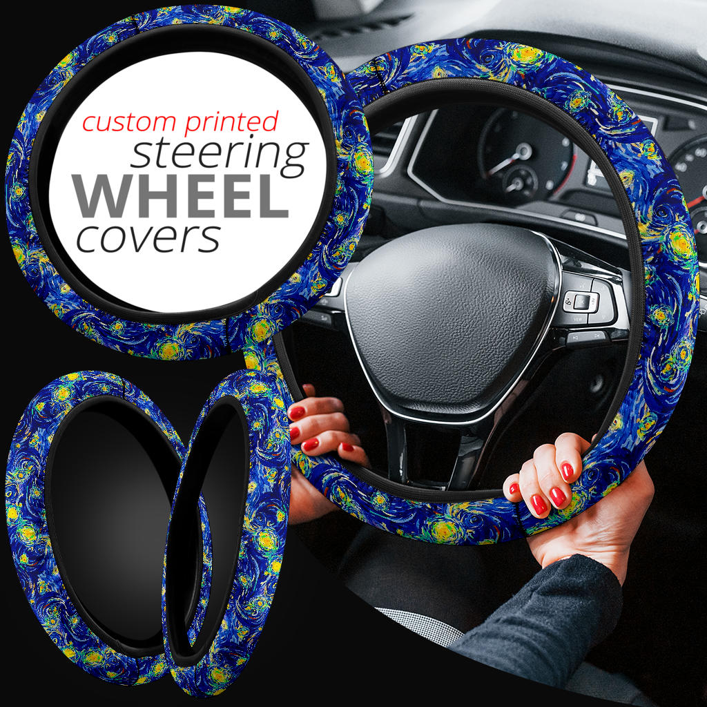 Starry Night Premium Car Steering Wheel Cover