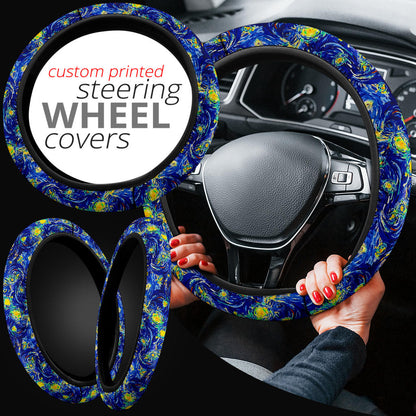 Starry Night Premium Car Steering Wheel Cover