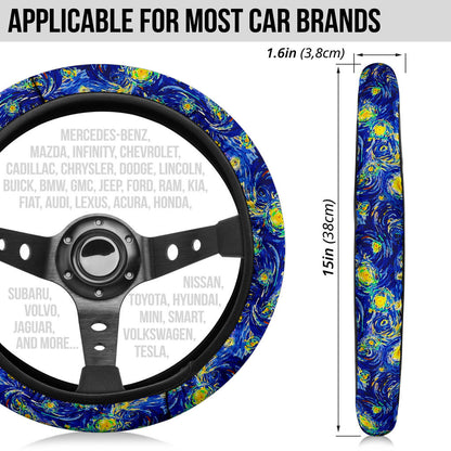 Starry Night Premium Car Steering Wheel Cover