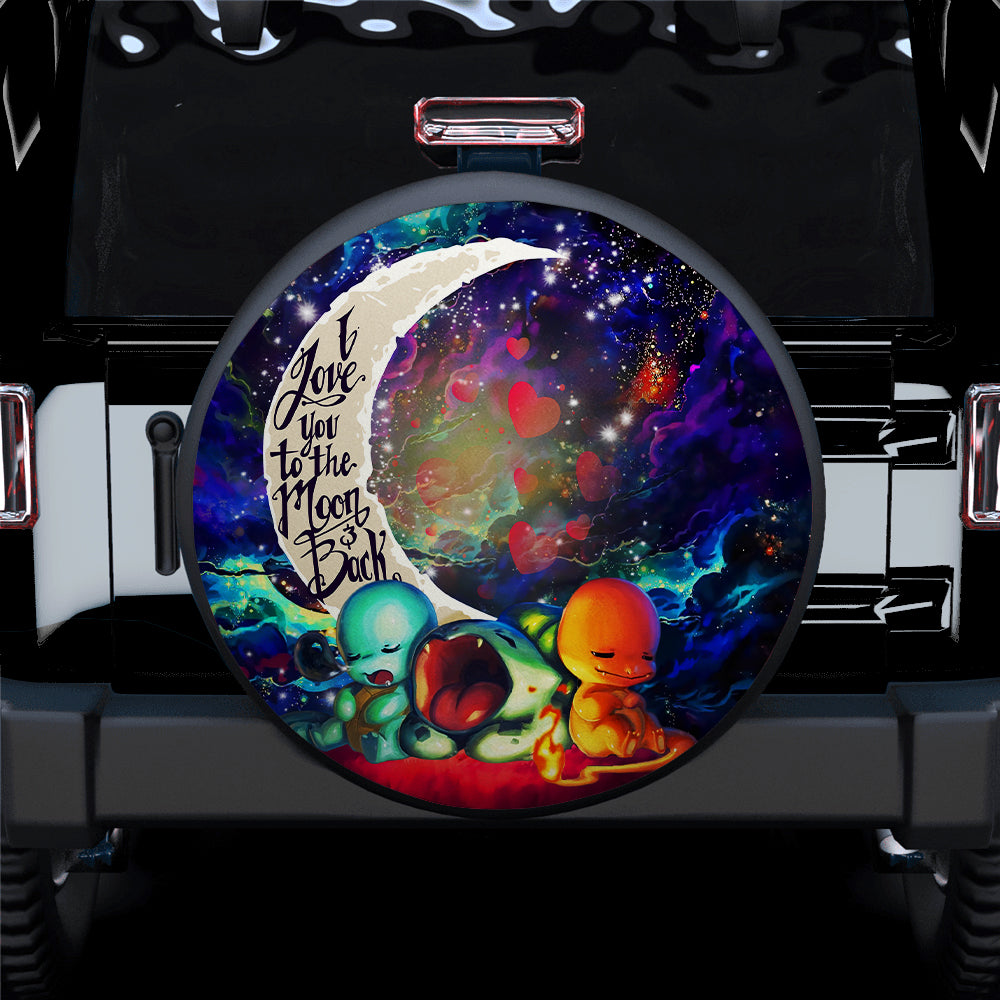 Starter Cute Sleep Love You To The Moon Galaxy Car Spare Tire Cover