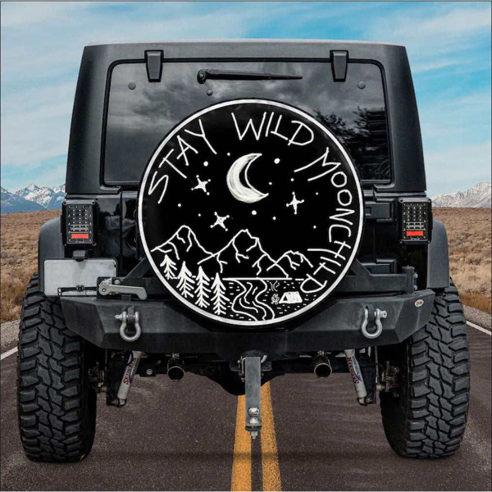 Stay Wild Moon Child Car Spare Tire Cover