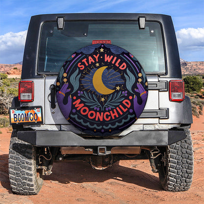 Stay Wild, Moon Child Mystic Car Spare Tire Cover