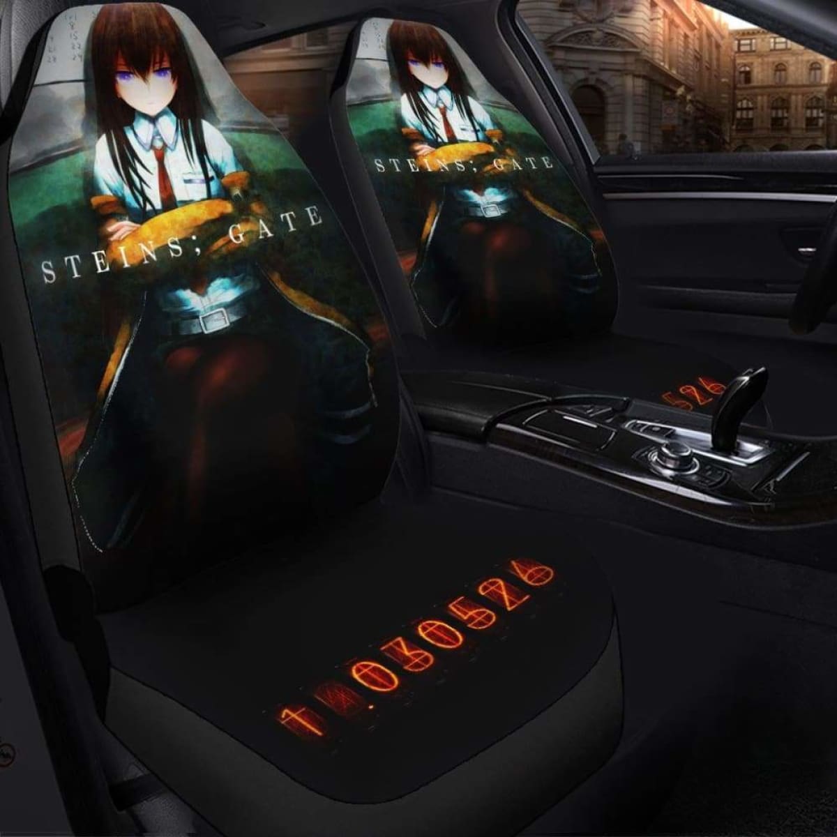 Steins Gate Seat Covers 101719 Universal Fit