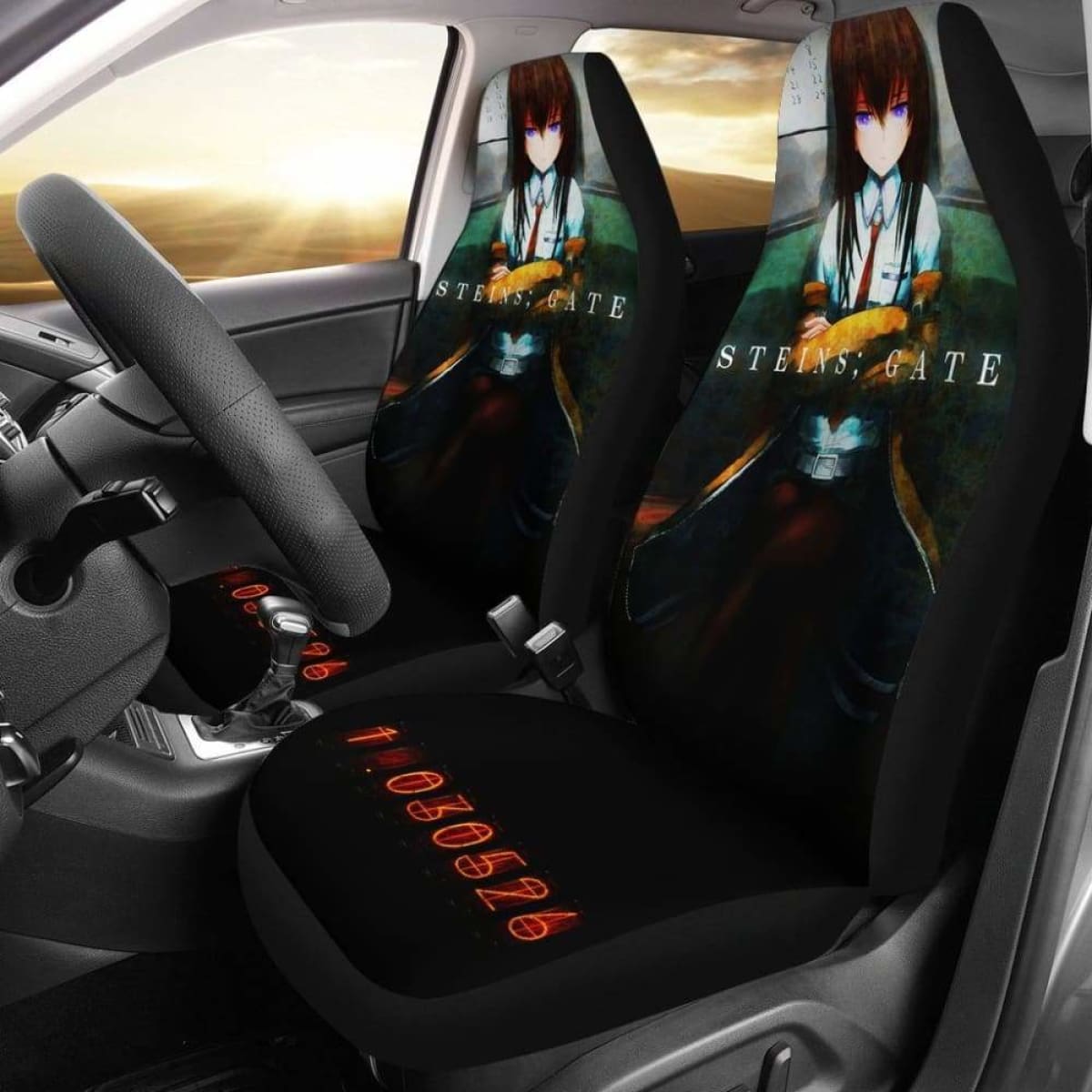 Steins Gate Seat Covers 101719 Universal Fit