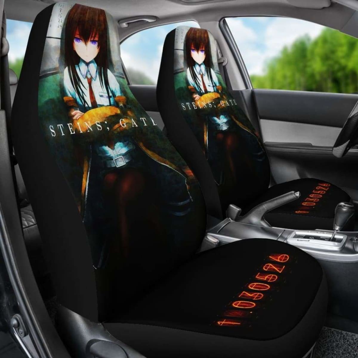 Steins Gate Seat Covers 101719 Universal Fit