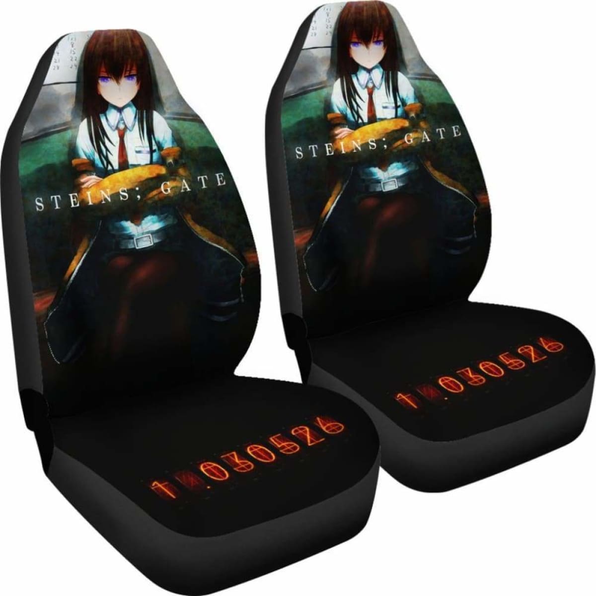 Steins Gate Seat Covers 101719 Universal Fit