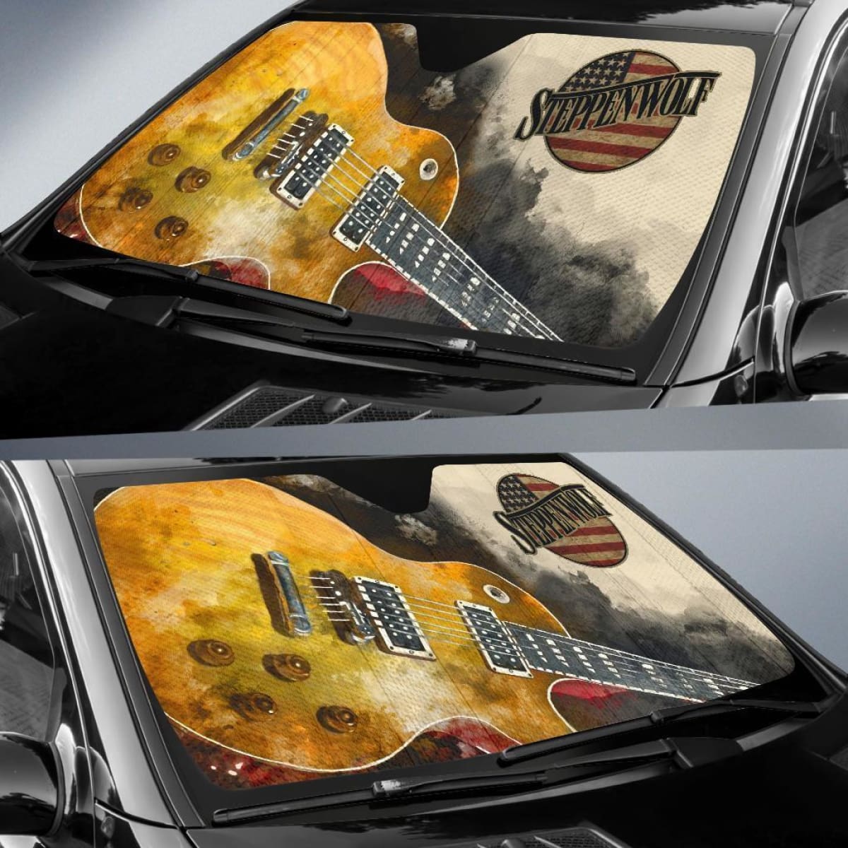 Steppenwolf Car Auto Sun Shade Guitar Rock Band Fan Universal Fit 174503