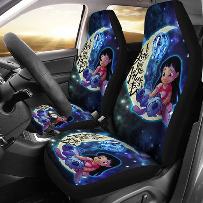 Stich And Lilo Cute Car Seat Covers Cartoon Fan Gift H041420 Universal Fit 084218