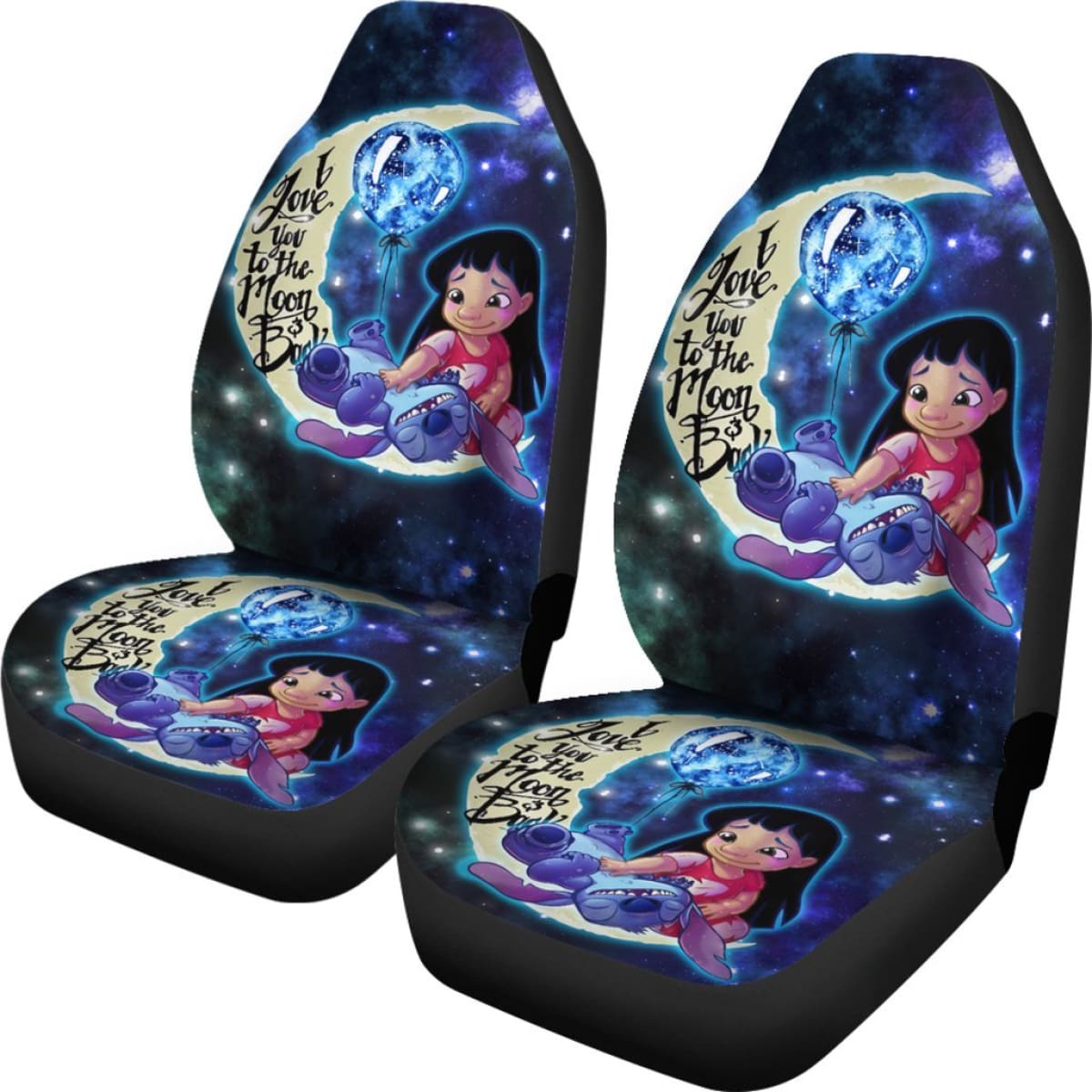 Stich And Lilo Cute Car Seat Covers Cartoon Fan Gift H041420 Universal Fit 084218