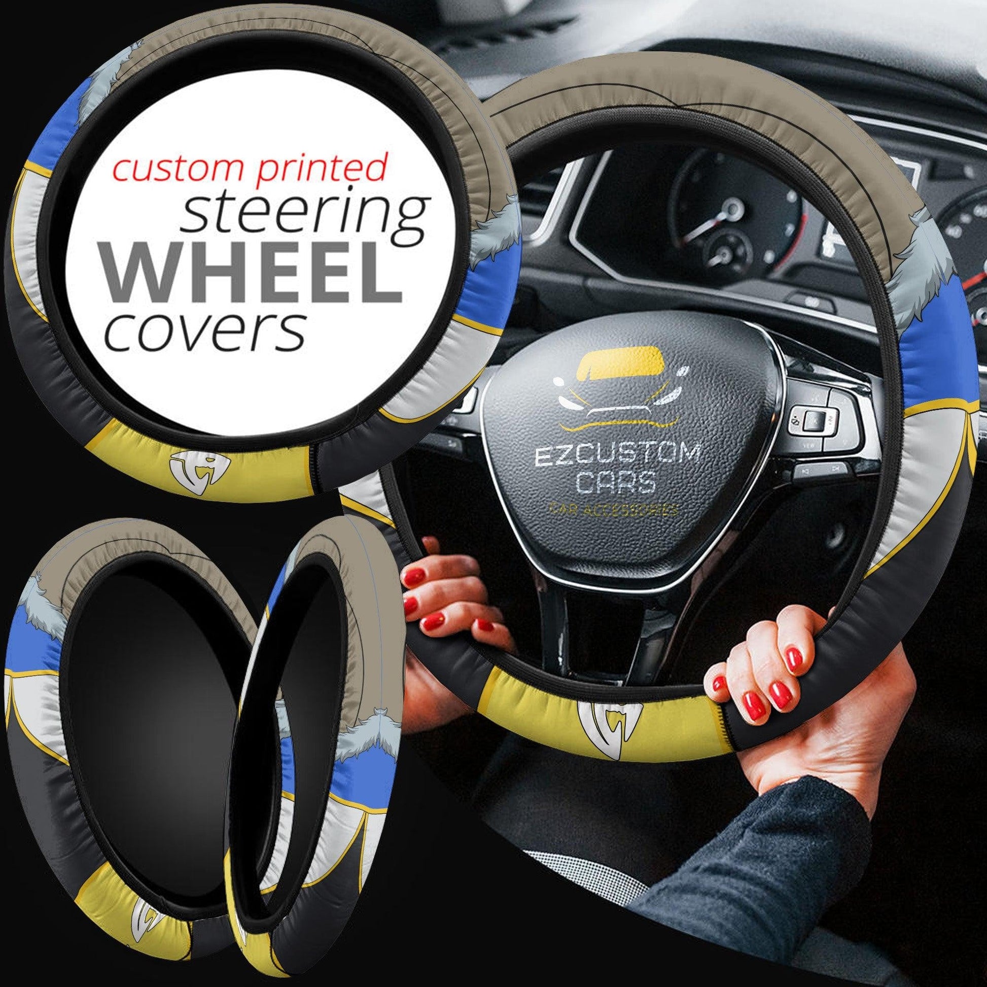 Sting Eucliffe Anime Steering Wheel Cover Fairy Tail