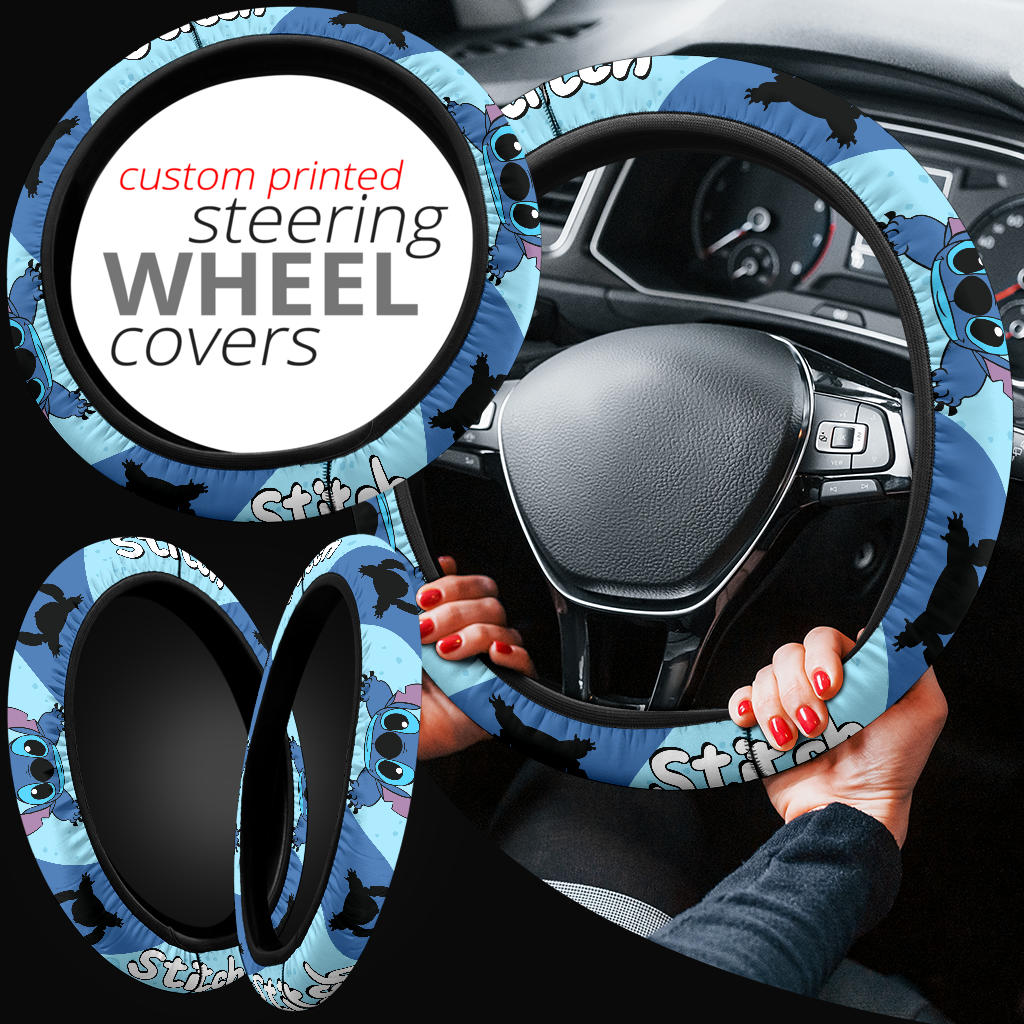 Stitch Car Steering Wheel Cover