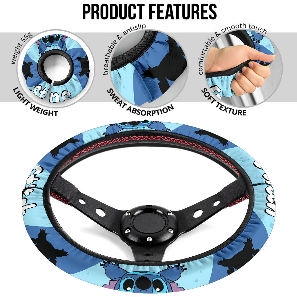 Stitch Car Steering Wheel Cover