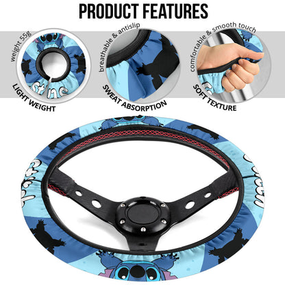 Stitch Car Steering Wheel Cover