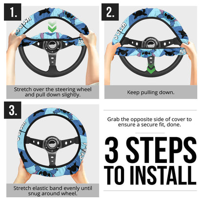 Stitch Car Steering Wheel Cover