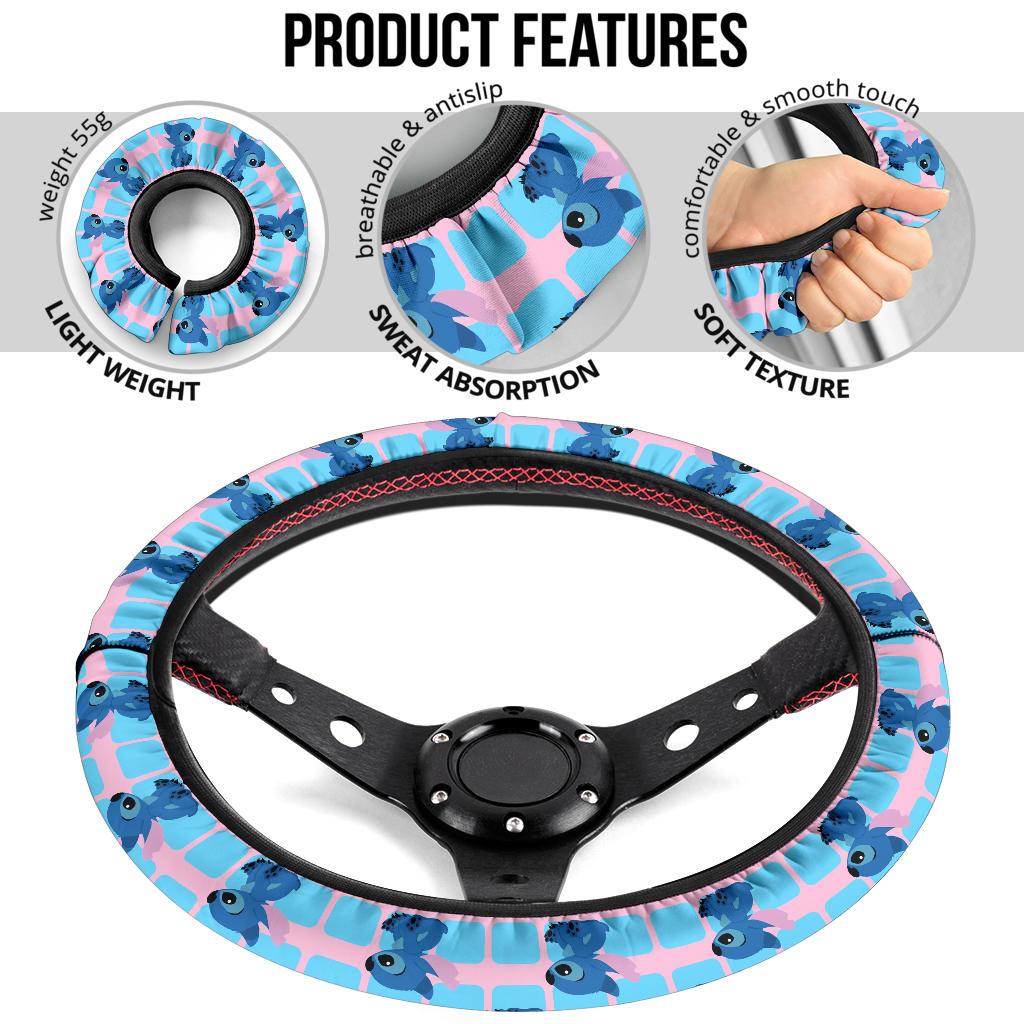Stitch Custom Car Steering Wheel Cover