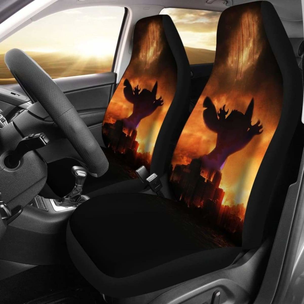 Stitch Destroy City Seat Covers 101719 Universal Fit