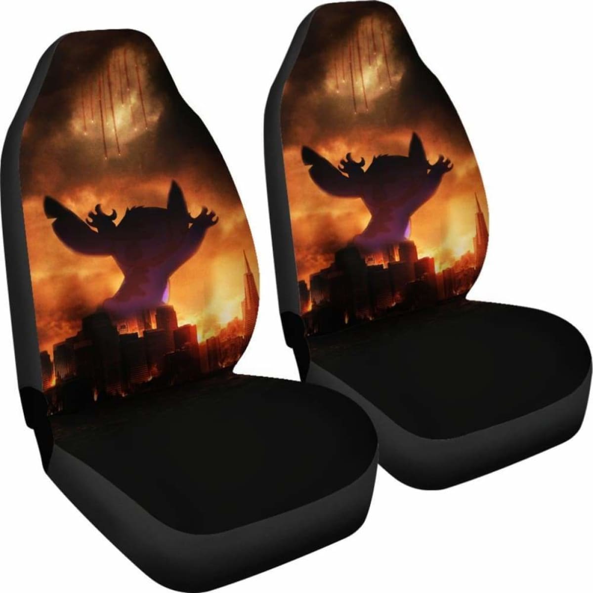 Stitch Destroy City Seat Covers 101719 Universal Fit