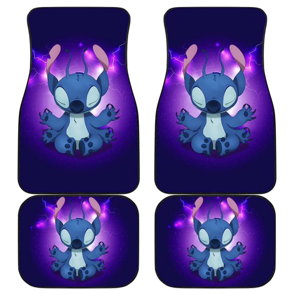 Stitch Do Yoga Funny Custom Premium Car Floor Mats Car Accessories