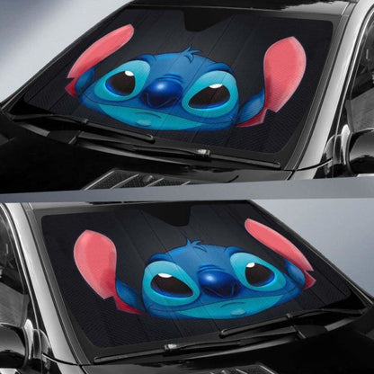 Stitch Face Auto Sun Shades 918b Universal Fit