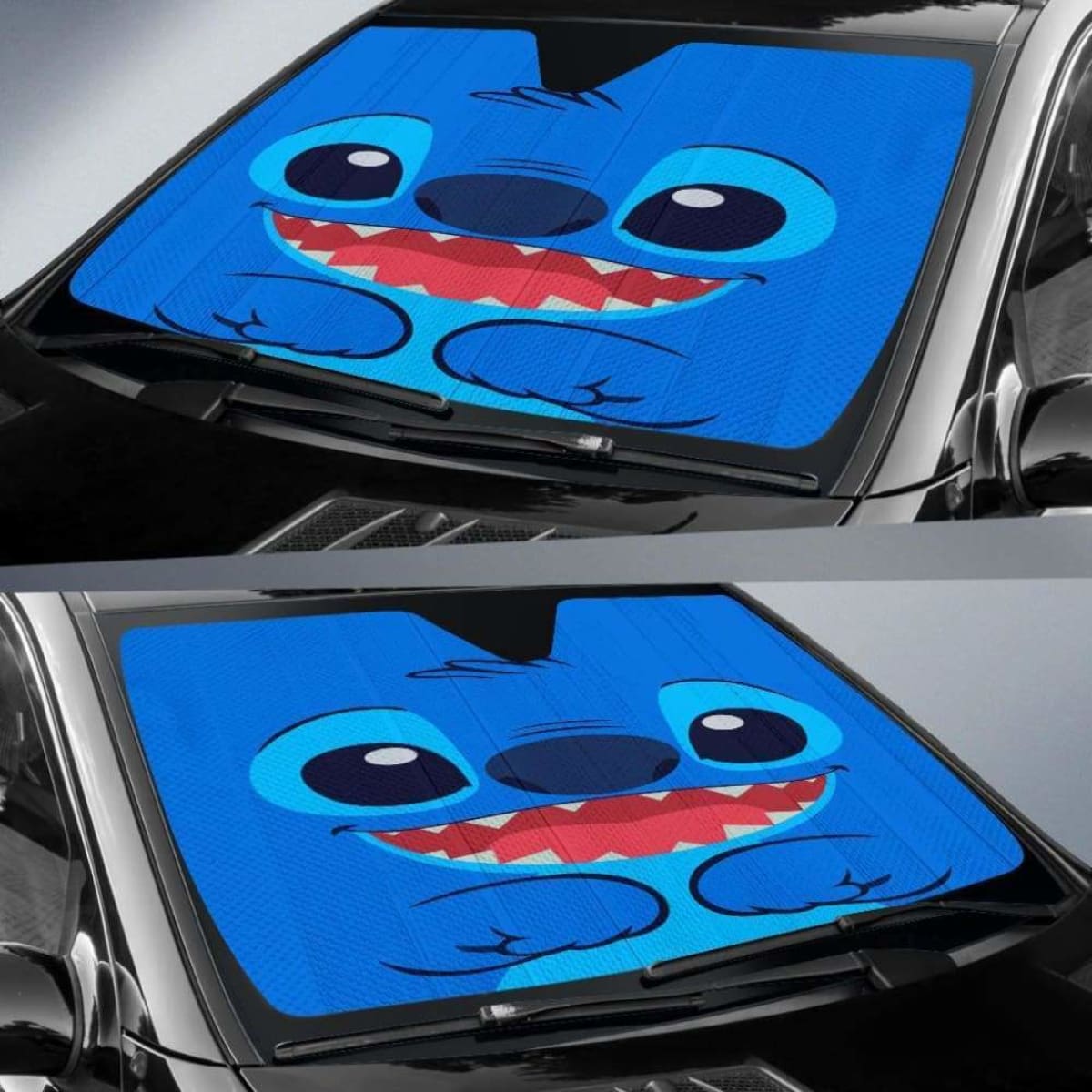 Stitch Face Car Auto Sun Shades Universal Fit 051312