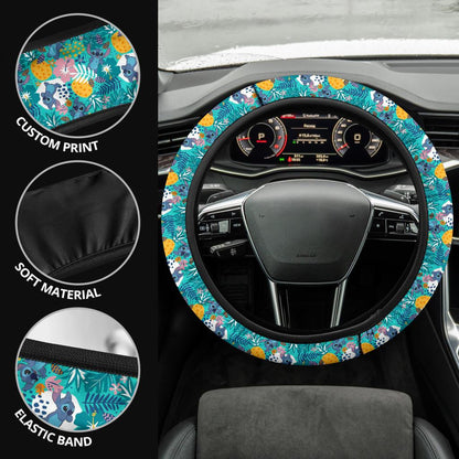 Stitch Hawaii Custom Car Steering Wheel Cover