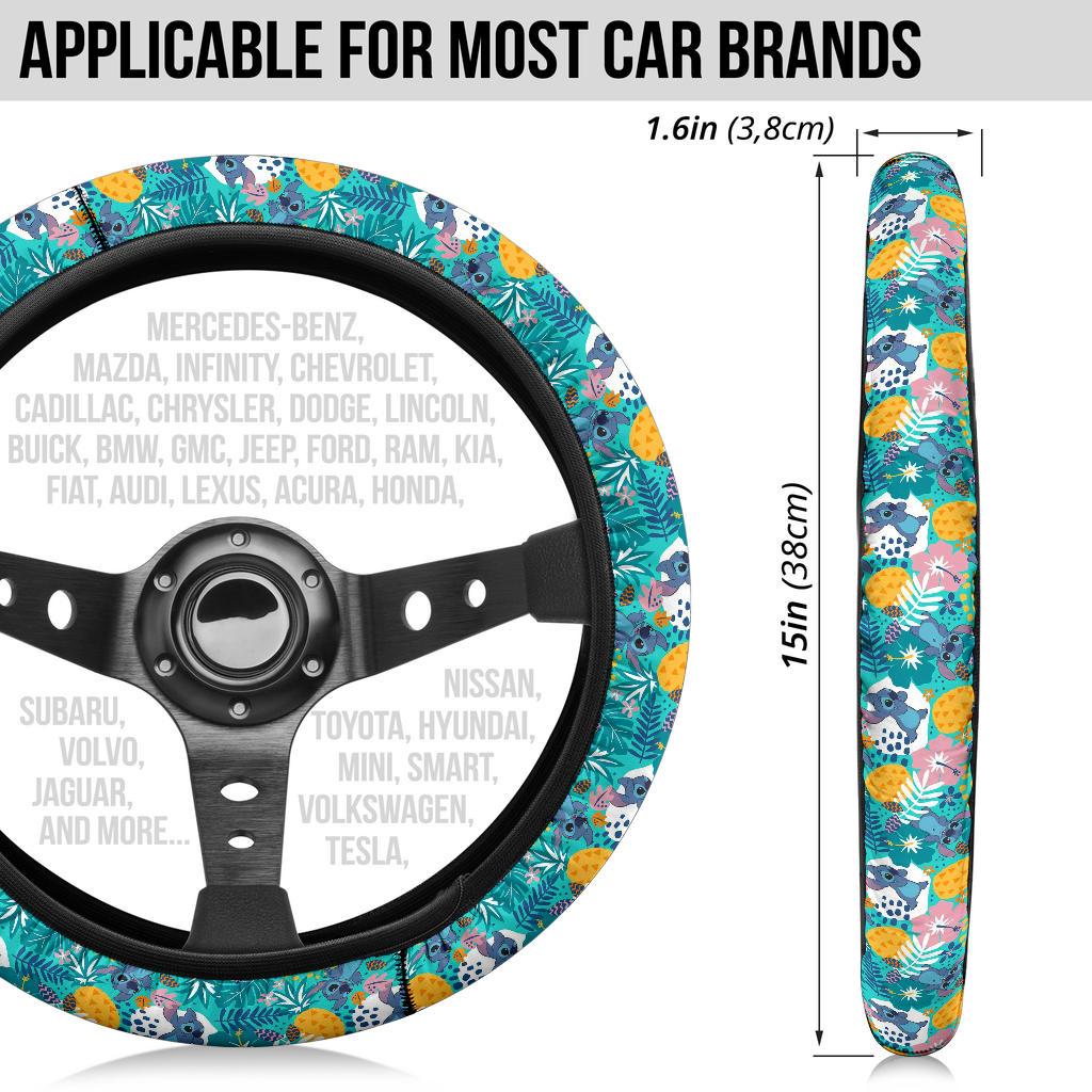 Stitch Hawaii Custom Car Steering Wheel Cover