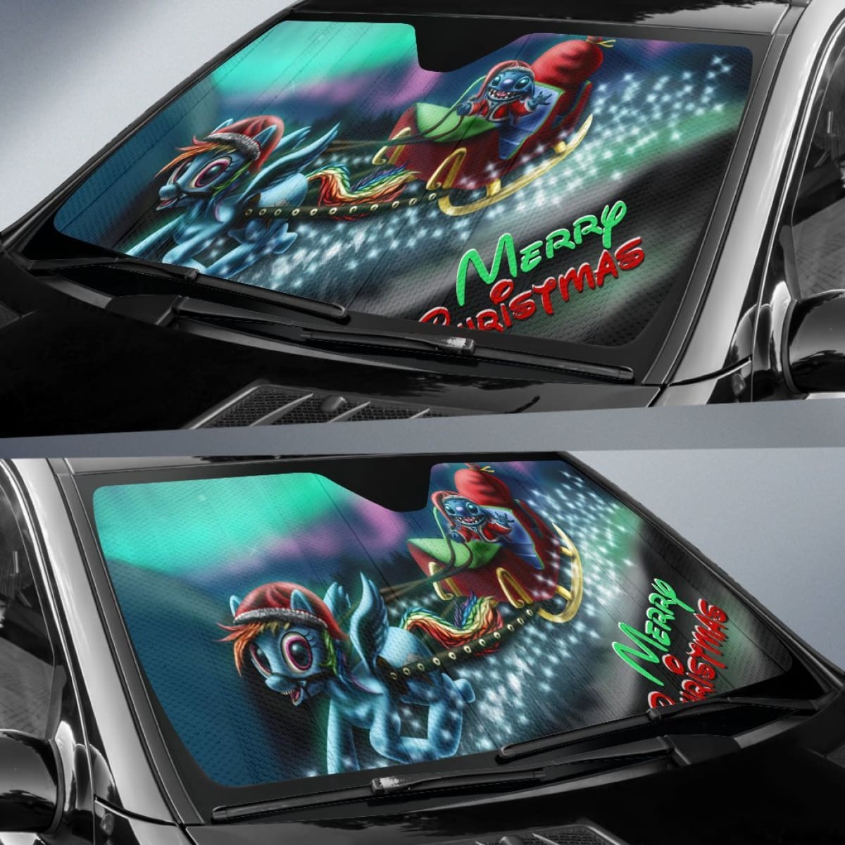 Stitch Merry Christmas Sun Shade amazing best gift ideas 2020 Universal Fit 174503