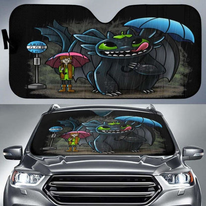 Stitich X Totoro Car Sun Shades 918b Universal Fit
