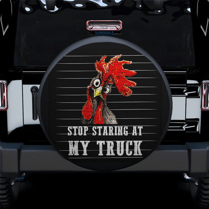 Stop Staring At My Truck Car Spare Tire Cover