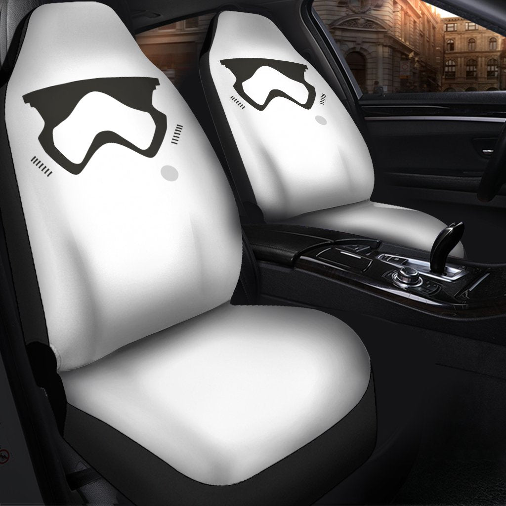 Stormstrooper Face Car Seat Cover