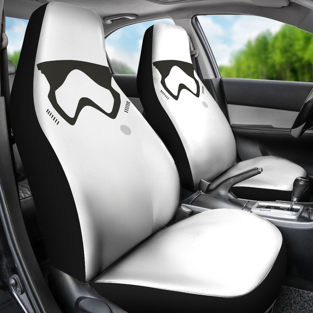 Stormstrooper Face Car Seat Cover