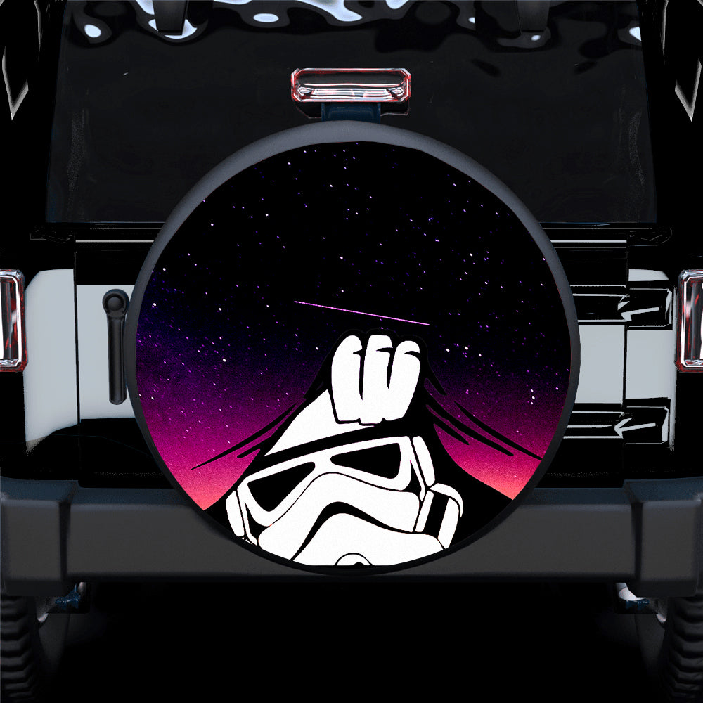 Stormtrooper Peeping Peek A Boo Funny Galaxy Jeep Car Spare Tire Cover