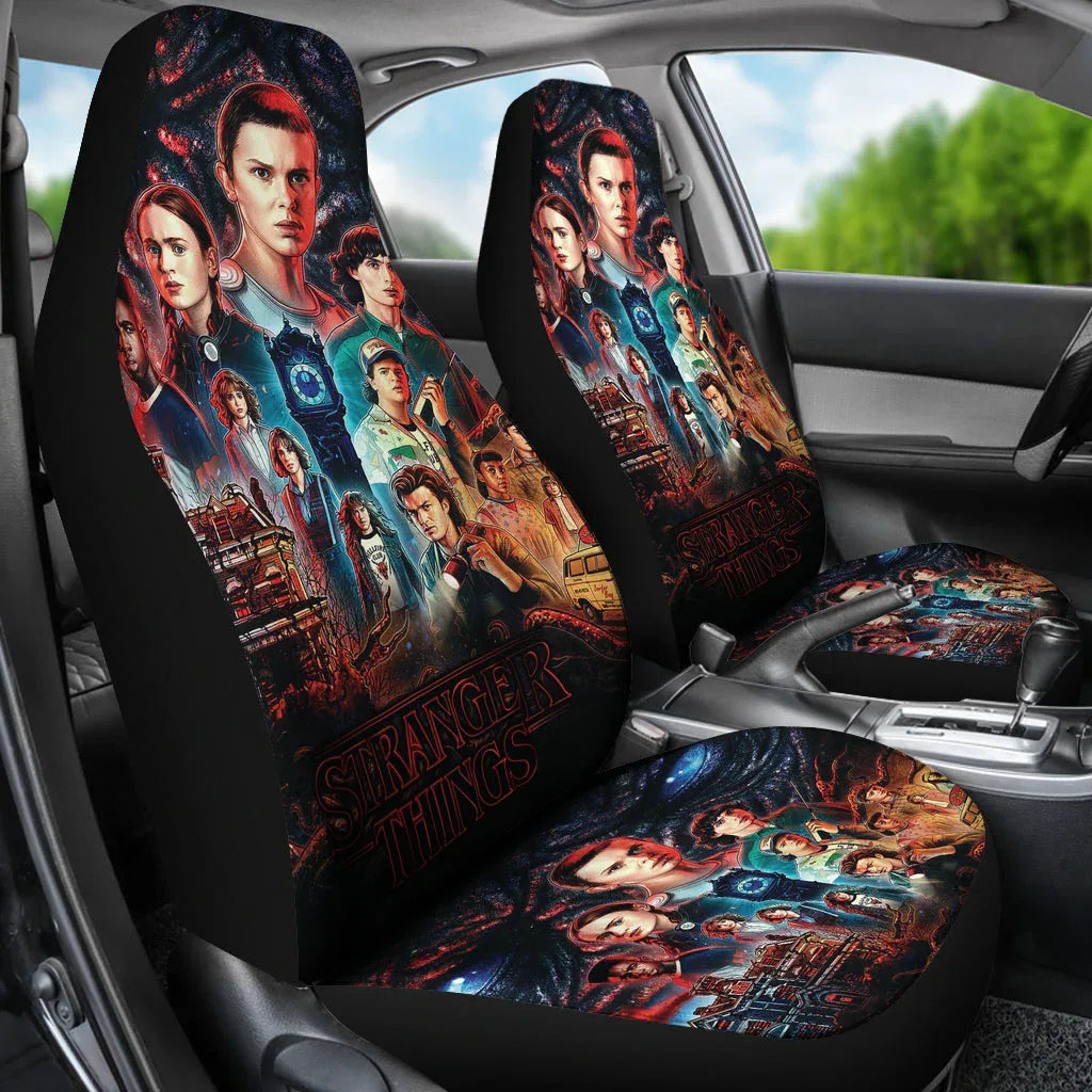 Stranger Things Car Seat Covers Car Accessories - PersonalizedFury