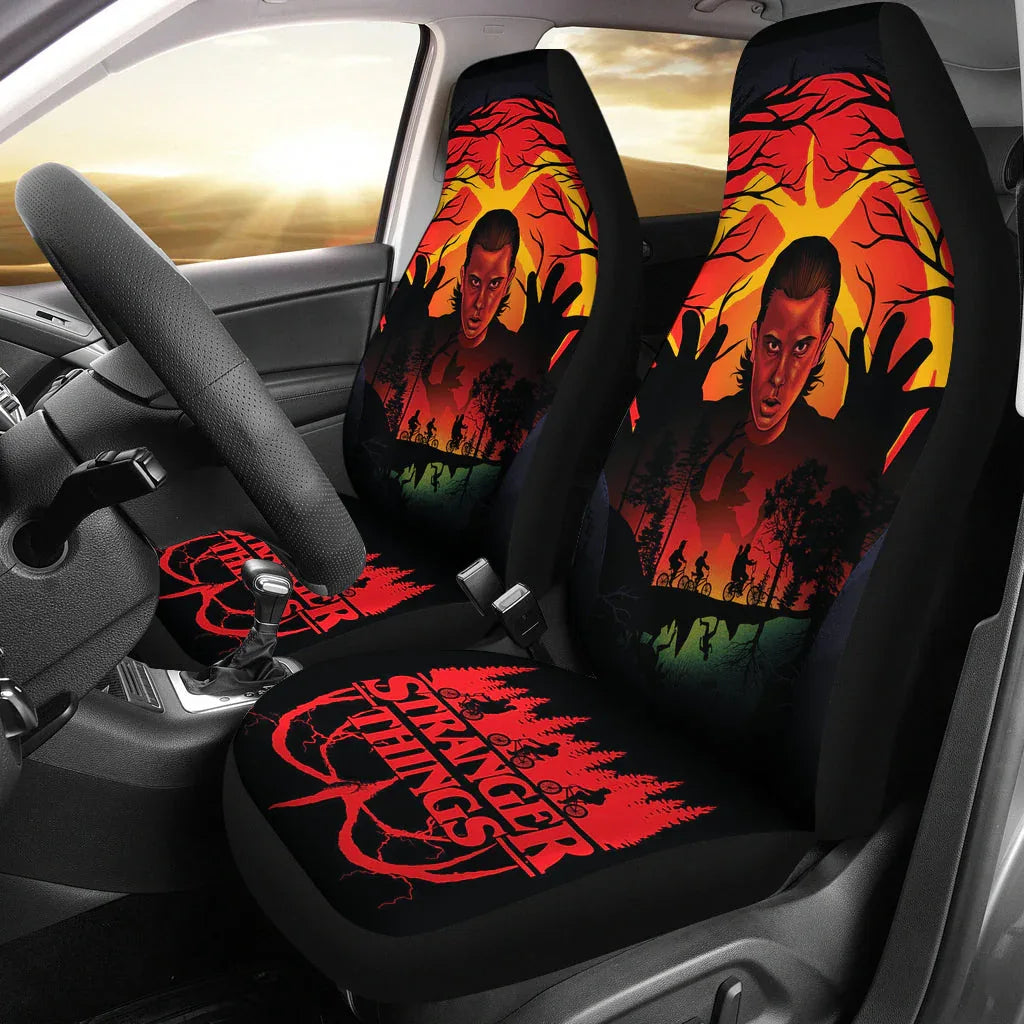 Stranger Things Car Seat Covers Car Accessories - PersonalizedFury