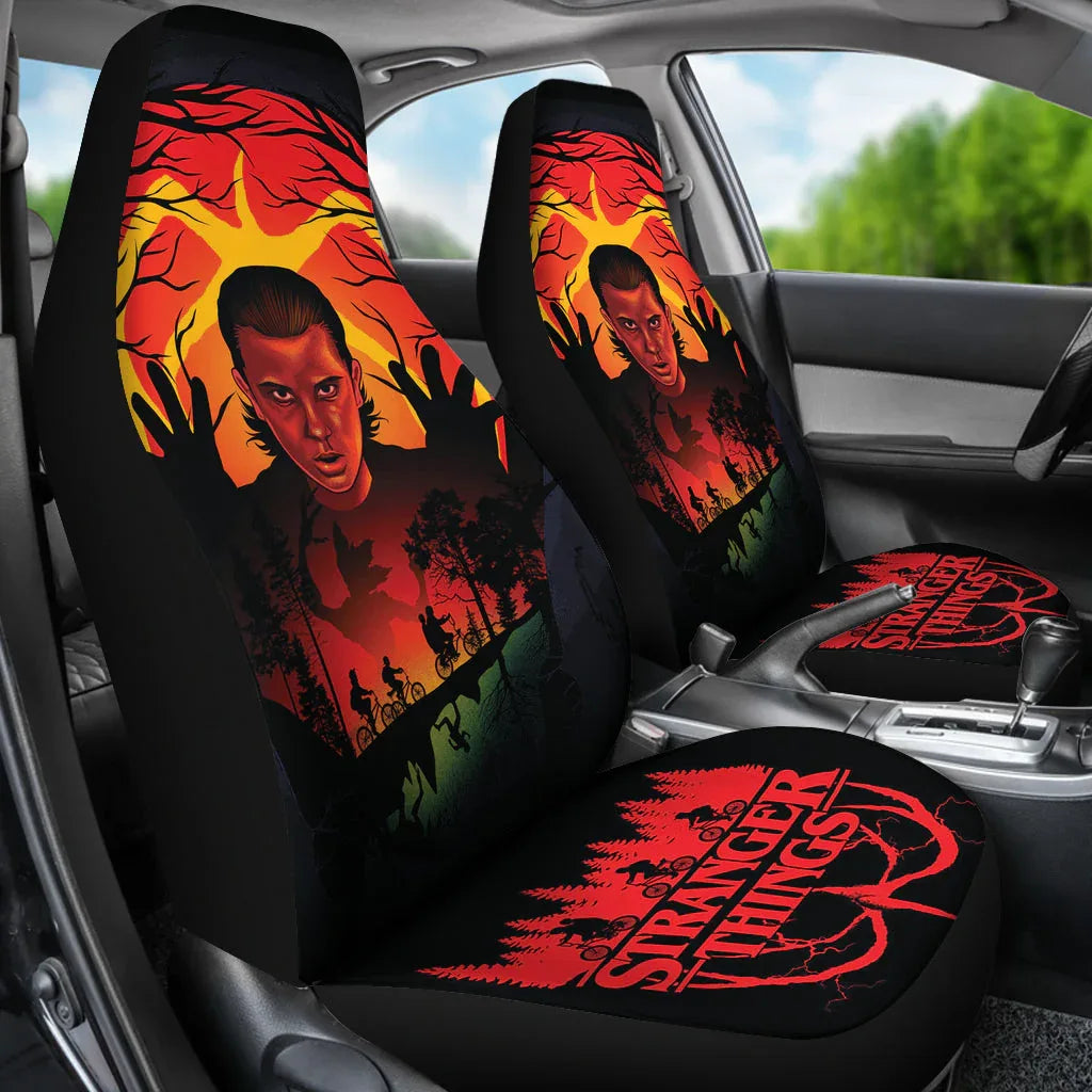Stranger Things Car Seat Covers Car Accessories - PersonalizedFury