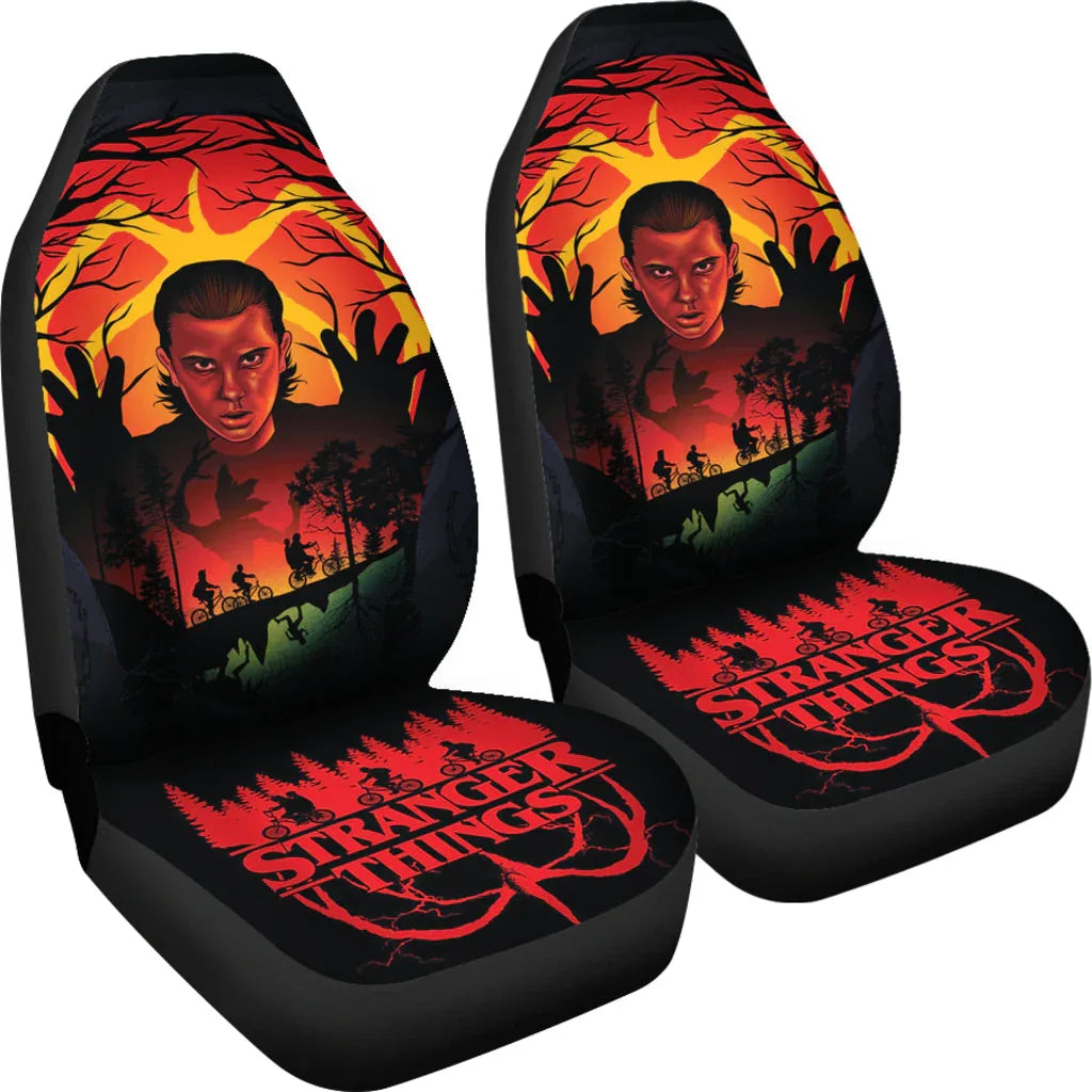 Stranger Things Car Seat Covers Car Accessories - PersonalizedFury