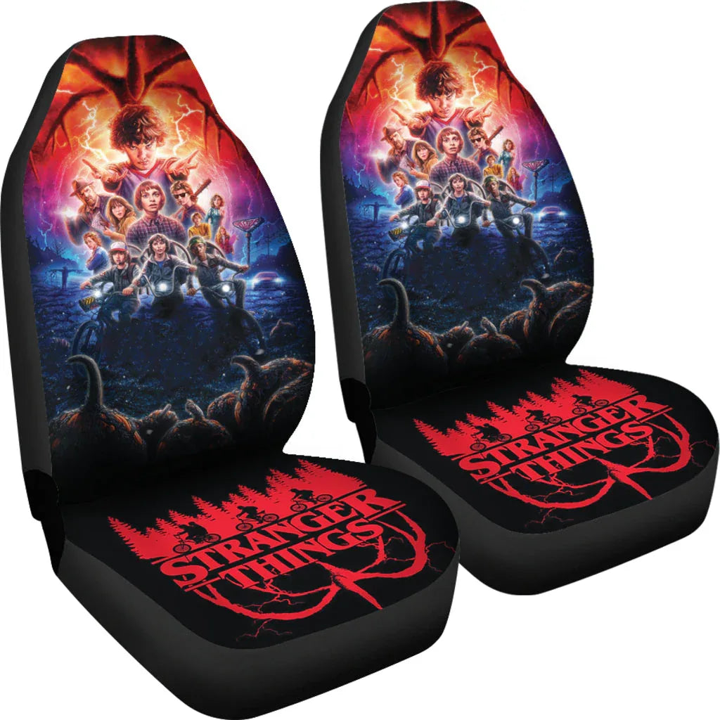 Stranger Things Car Seat Covers Car Accessories - PersonalizedFury