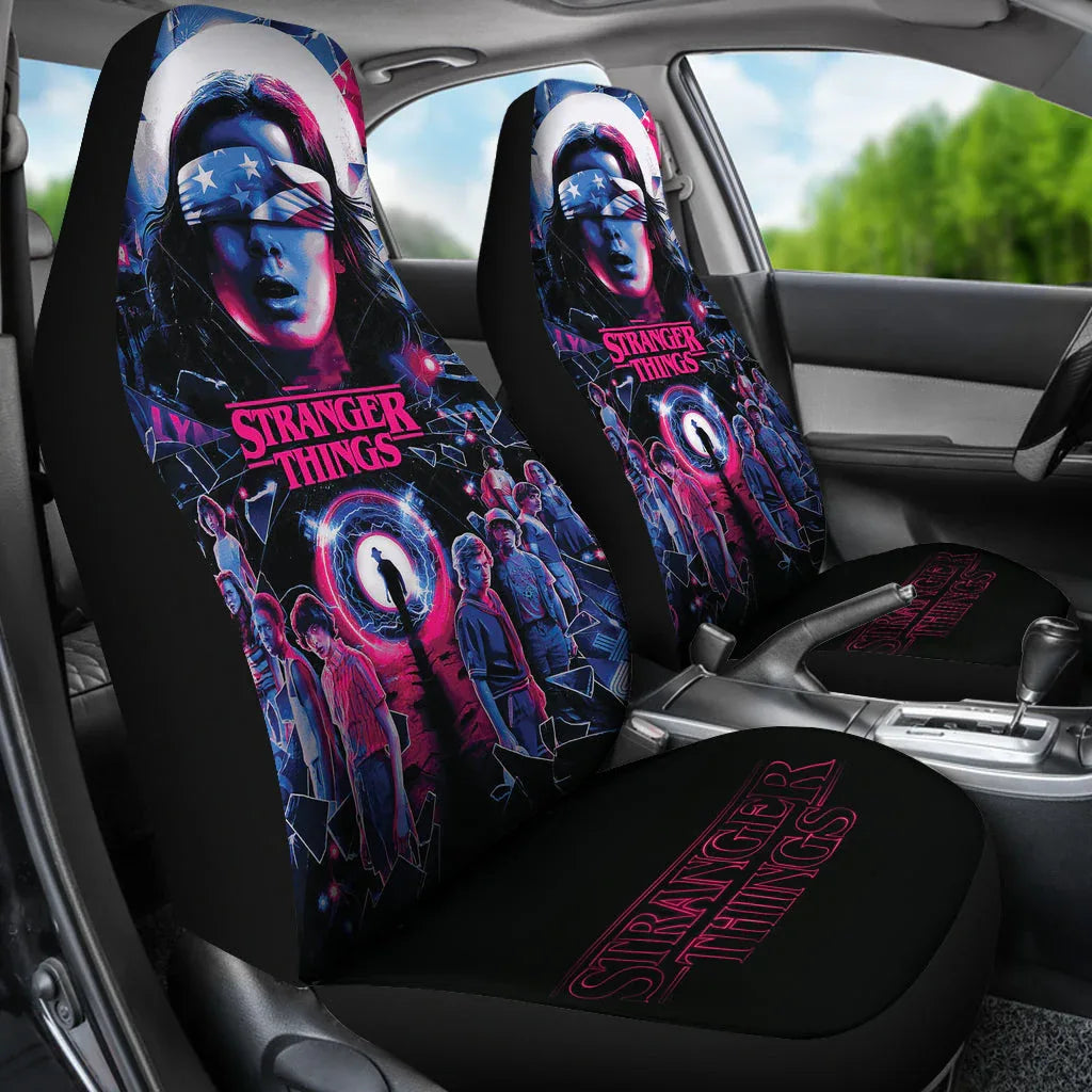 Stranger Things Car Seat Covers Car Accessories - PersonalizedFury